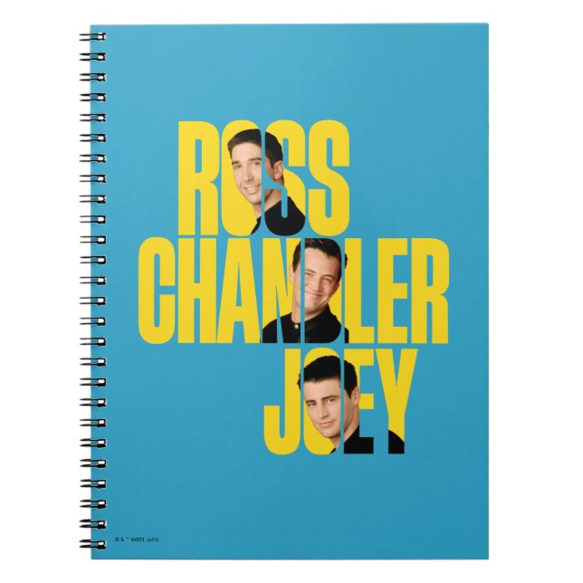 FRIENDS™ | Ross, Chandler & Joey Notebook (Front)