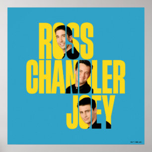 FRIENDS™ Ross, Chandler & Joey Poster