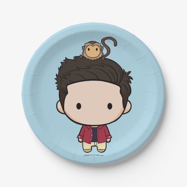 FRIENDS™ | Ross Chibi Paper Plate (Front)