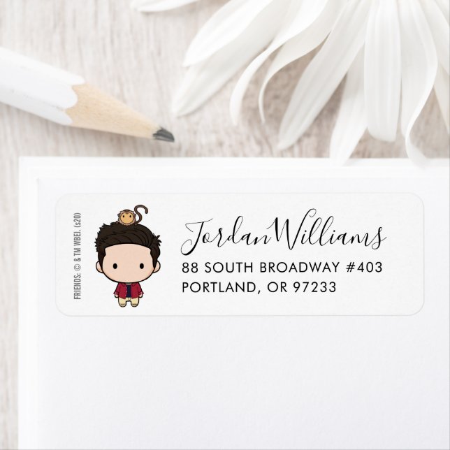 FRIENDS™ | Ross Chibi Return Address Label (Insitu)