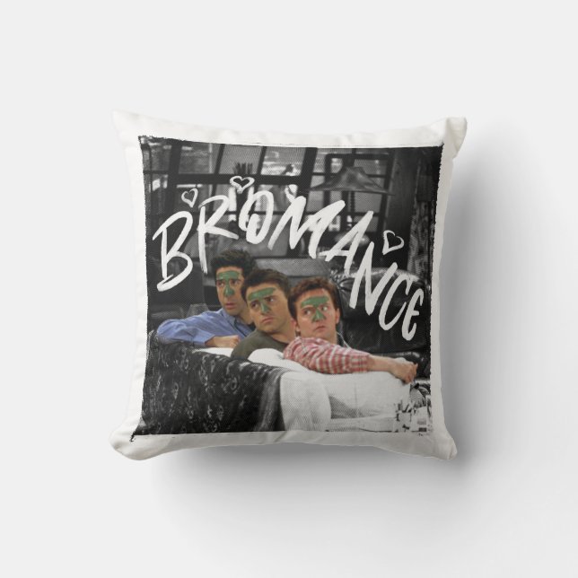 FRIENDS™ | Ross, Joey, & Chandler Bromance Cushion (Front)