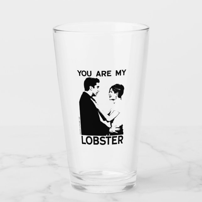 FRIENDS™ | Ross & Rachel - You Are My Lobster Glass (Front)