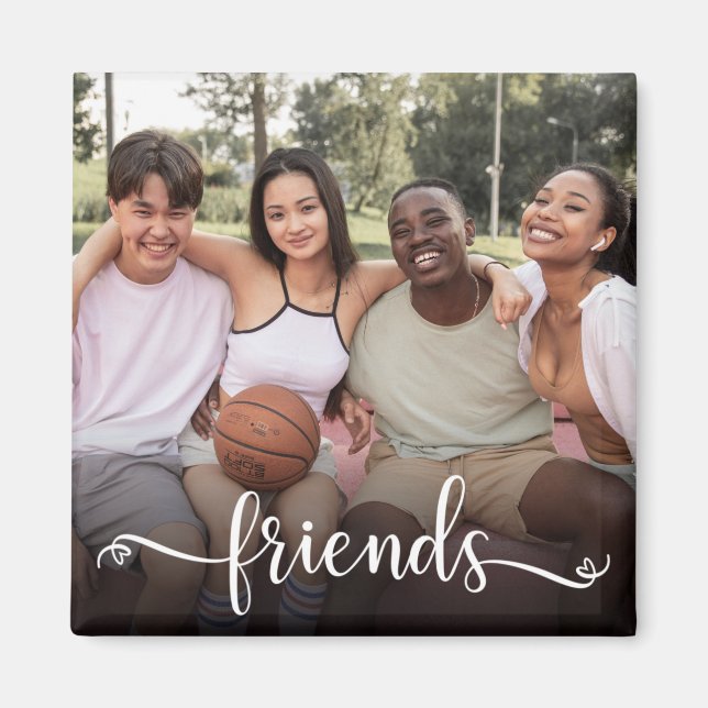 Friends Script Photo Magnet (Front)