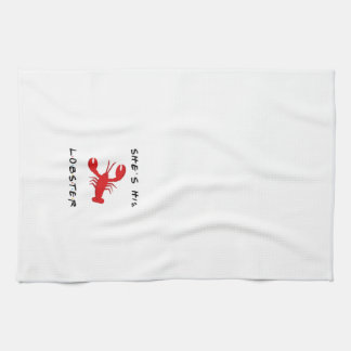 Friends She's His Lobster Tea Towel