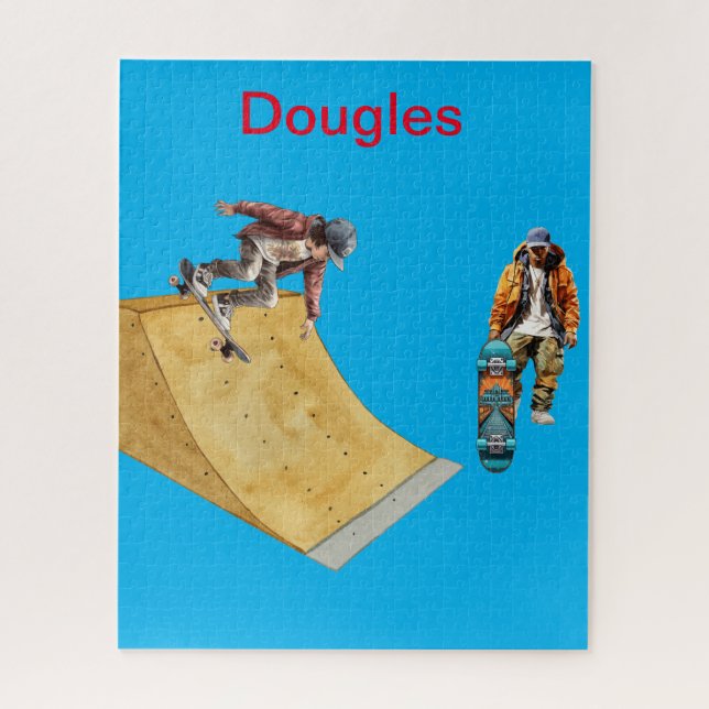 Friends skating  jigsaw puzzle (Vertical)