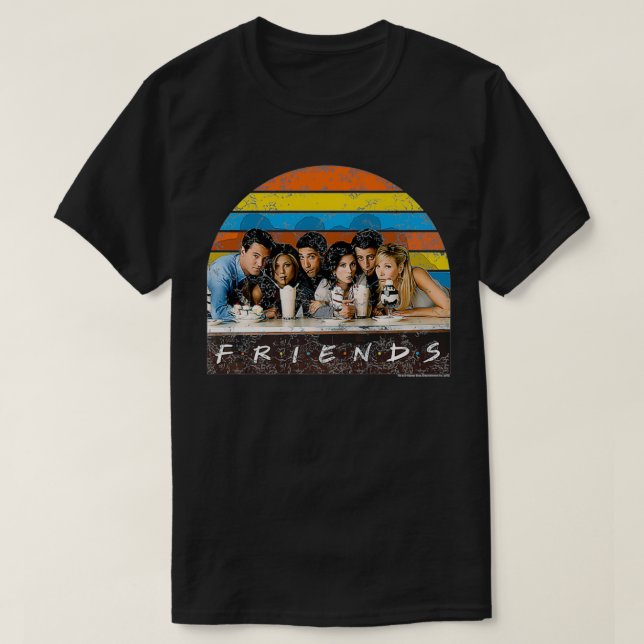 Friends Soda Fountain Premium  T-Shirt (Design Front)