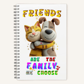Friends Stationery Are The Family We Choose Notebook