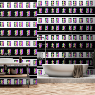 Friends Strolling Black White Wallpaper