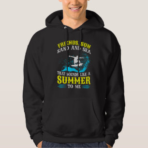 Friends Sun Sand And Sea Summer Hoodie
