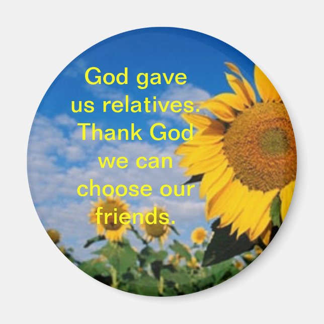 Friends/Sunflower Magnet (Front)