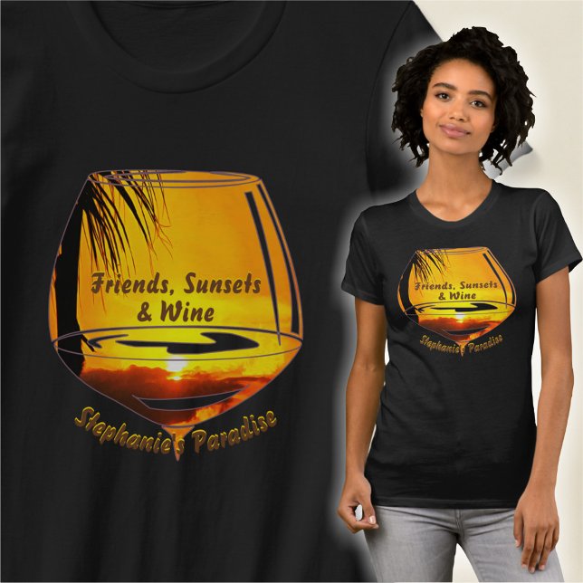 Friends, Sunsets & Wine 2441 T-Shirt (Creator Uploaded)
