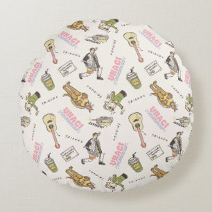 FRIENDS™ Tan Cartoon Pattern Round Cushion