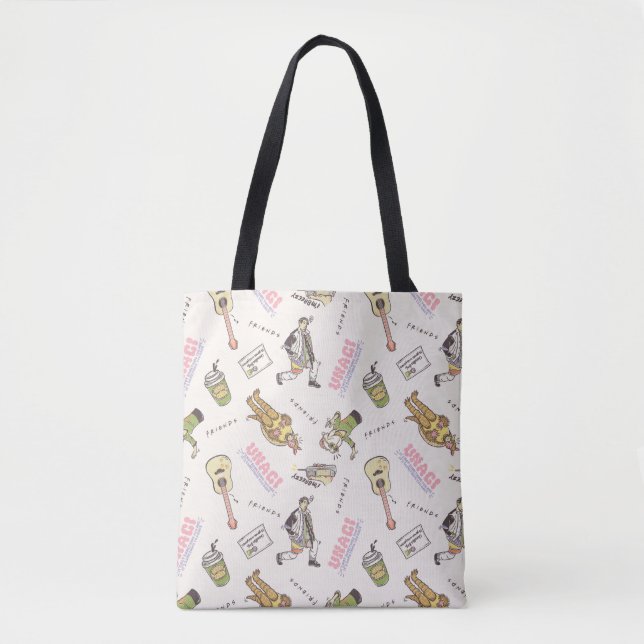 FRIENDS™ Tan Cartoon Pattern Tote Bag (Front)