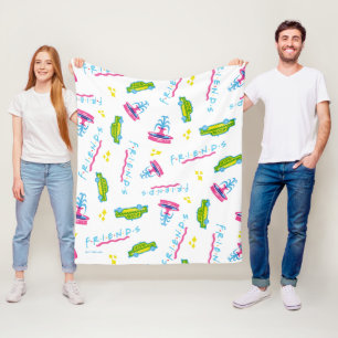 FRIENDS™ Taxi and Water Fountain Pattern Fleece Blanket