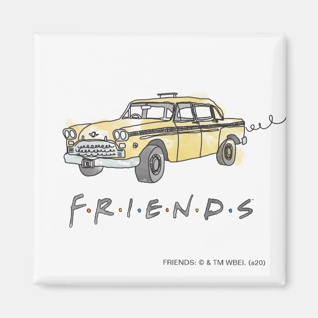 FRIENDS™ | Taxi Cab Magnet (Front)