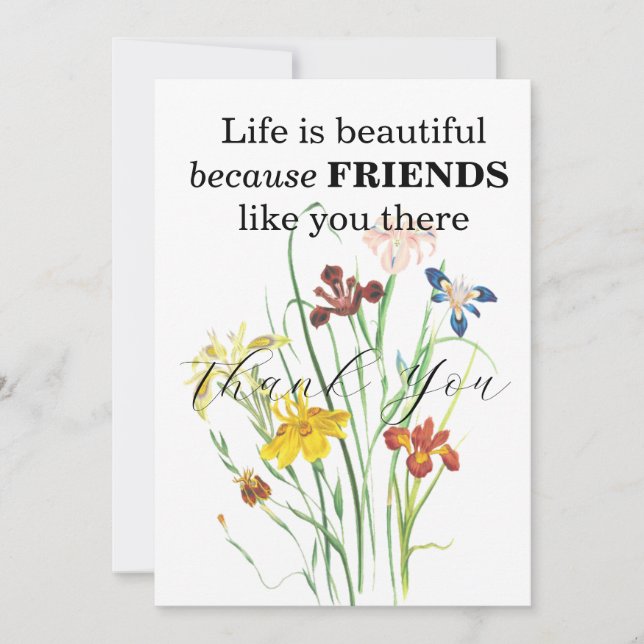 FRIENDS THANK YOU CARDS (Front)