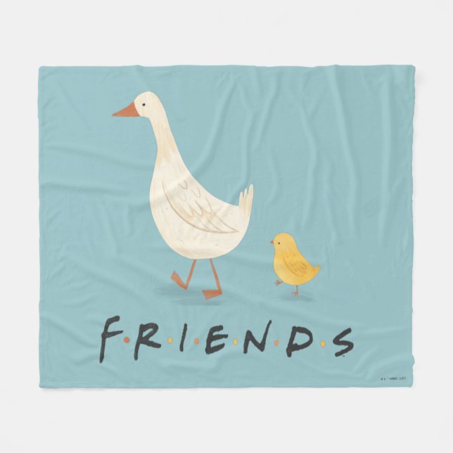FRIENDS™ | The Chick and the Duck Fleece Blanket (Front (Horizontal))