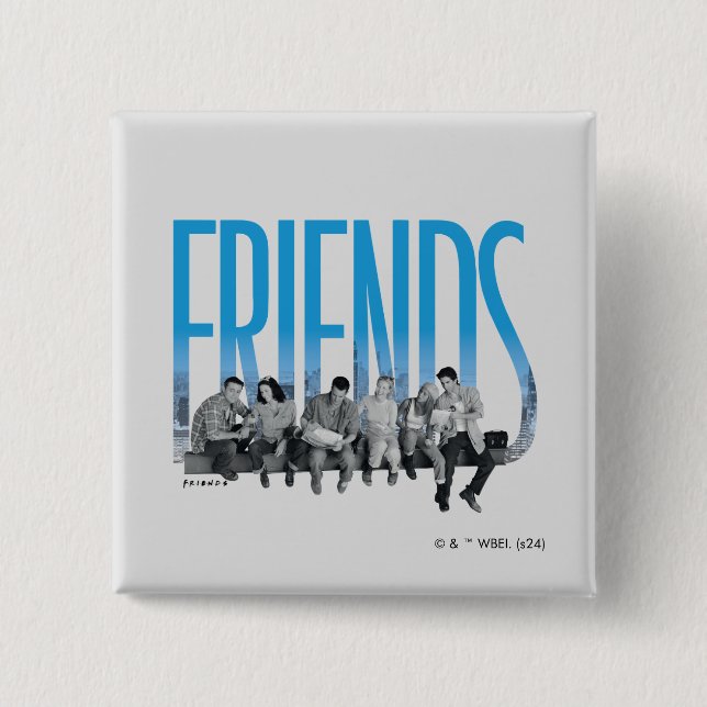 FRIENDS™ | The Gang 15 Cm Square Badge (Front)