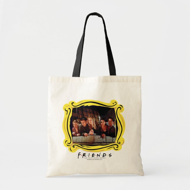 FRIENDS™ | The Gang on the Balcony Tote Bag (Front)