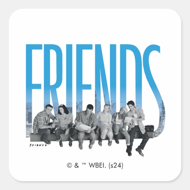 FRIENDS™ | The Gang Square Sticker (Front)