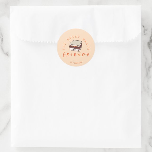 FRIENDS™ | The Moist Maker Classic Round Sticker (Bag)