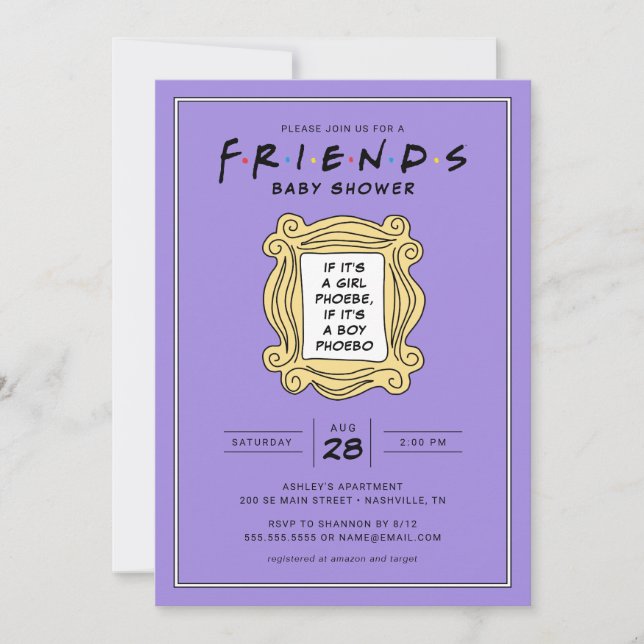 FRIENDS™ | The One With the Baby Shower Invitation (Front)