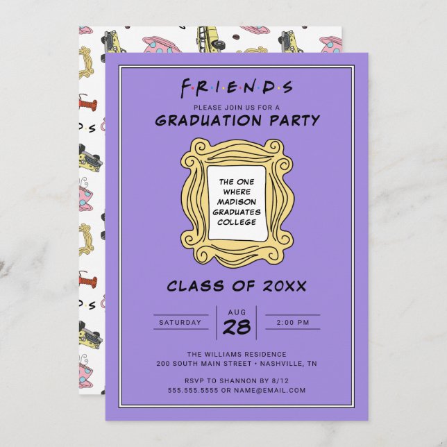 FRIENDS™ The One With the Graduation Party Invitation (Front/Back)