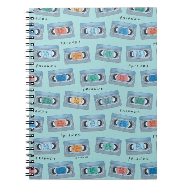 FRIENDS™ | The One With Video Tape Pattern Notebook (Front)