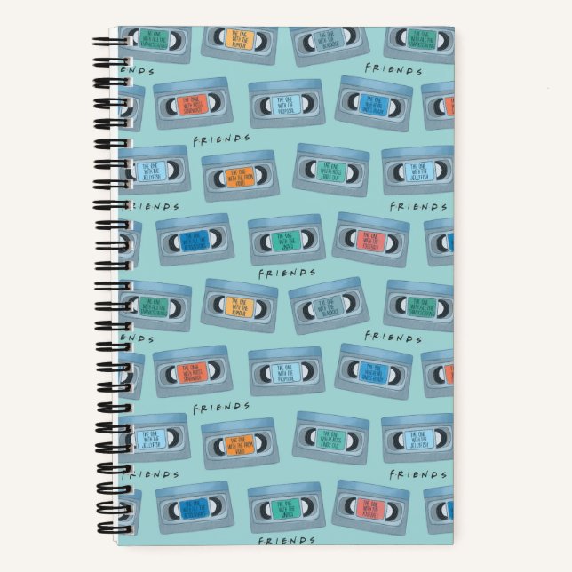 FRIENDS™ | The One With Video Tape Pattern Notebook (Front)
