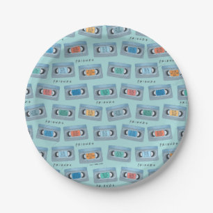 FRIENDS™ The One With Video Tape Pattern Paper Plate