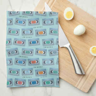 FRIENDS™ The One With Video Tape Pattern Tea Towel