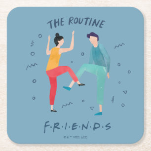 FRIENDS™ The Routine Square Paper Coaster