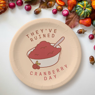 FRIENDS™   They've Ruined Cranberry Day Paper Plate
