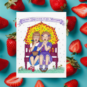 Friends Together Inspirational Postcard