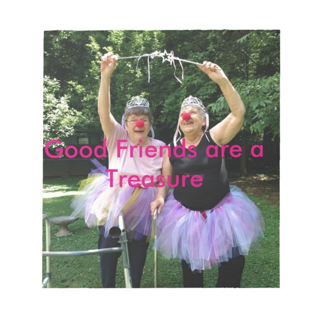 Friends + Tutus = Fun Times Notepad (Front)