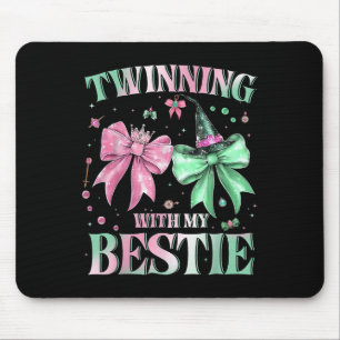 Friends Twinning With My Bestie Funny Friends Spir Mouse Pad