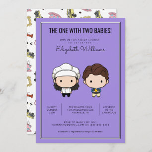 FRIENDS™   Twins Baby Shower Invitation