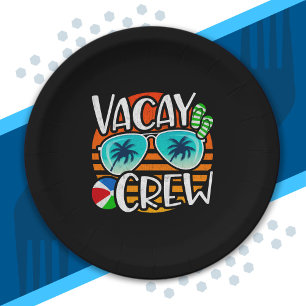 Friends Vacation - Couples Trip - Family Vacation Paper Plate