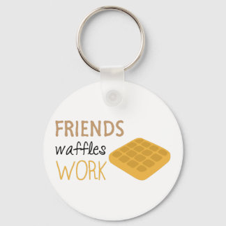 Friends Waffles Work Key Ring