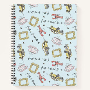 FRIENDS™ Watercolor Icons Pattern Notebook