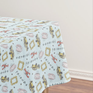 FRIENDS™ Watercolor Icons Pattern Tablecloth
