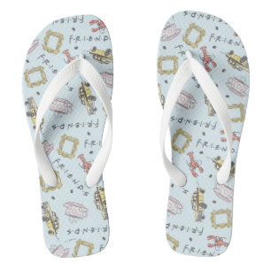 FRIENDS™ Watercolor Icons Pattern Thongs
