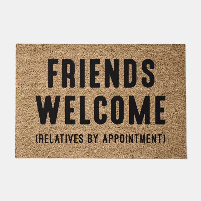 Friends Welcome Doormat (Front)