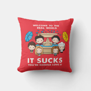 FRIENDS™   Welcome to the Real World Chibi Cushion