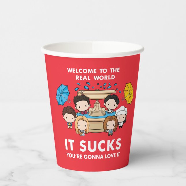 FRIENDS™ | Welcome to the Real World Chibi Paper Cups (Left)
