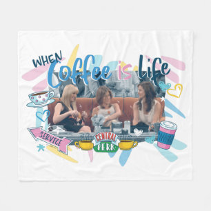 FRIENDS™ When Coffee is Life Fleece Blanket