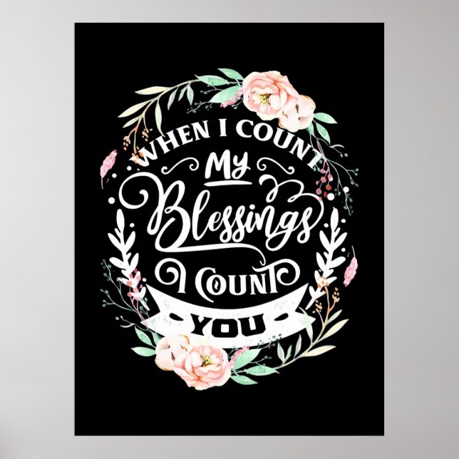 Friends When I Count My Blessing Poster (Front)