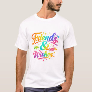 "Friends & Wishes." T-Shirt