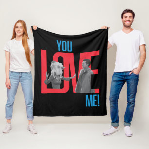 FRIENDS™   You Love Me Quote Fleece Blanket