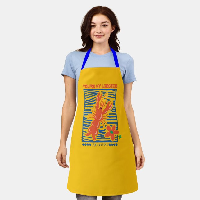 FRIENDS™ | You're My Lobster Vibrant Graphic Apron (Worn)
